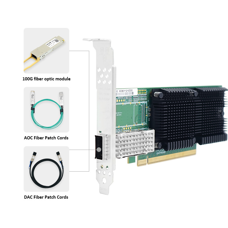 LR-LINK 1019PF-QSFP28 Сетевая  – обзор и цена 100Gbe Qsfp28 Network Card