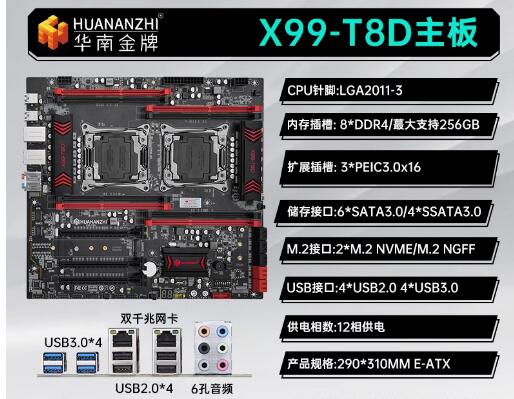 Южный Китай Золотая медаль X99 – обзор и цена E5 2696 V3